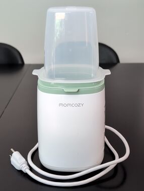 Momcozy Electric Baby Bottle Warmer in White and Mint Like New